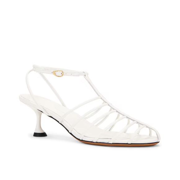 Proenza Schouler Shoes - Proenza Schouler White Strappy Caged Sandals